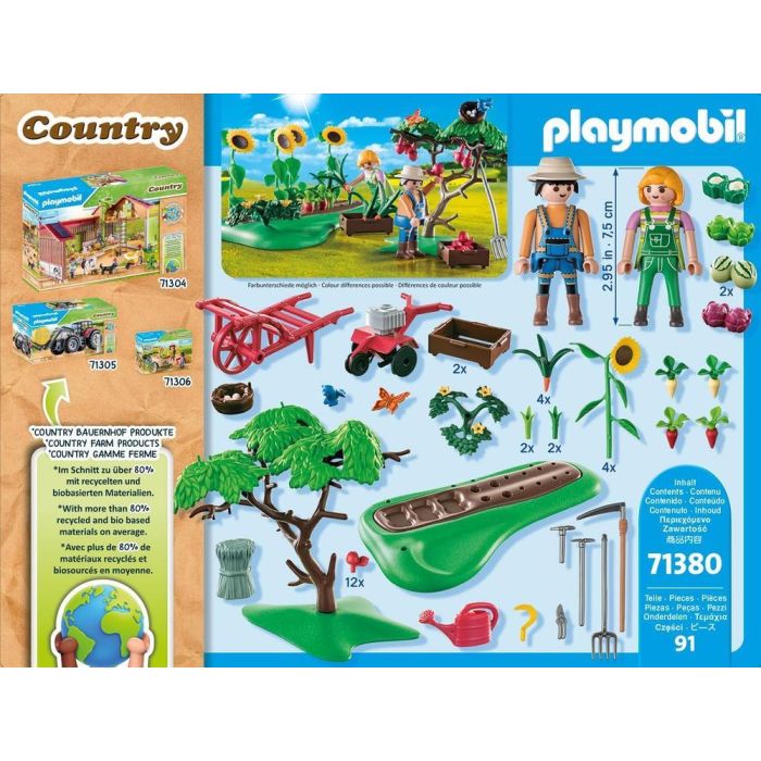 Playmobil Starter Pack Huerto con Figuras y Accesorios de Jardinería, Ideal para Niños 1