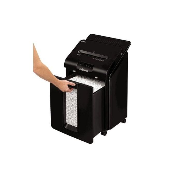Fellowes AutoMax 100M 4629201 Destructora Automática 100 Hojas Microcorte 4x10mm P-4 Silenciosa Auto Reverse 23L Negra para Oficina 2 Fellowes AutoMax 100M 4629201 Destructora Automática 100 Hojas Microcorte 4x10mm P-4 Silenciosa Auto Reverse 23L Negra para Oficina 2
