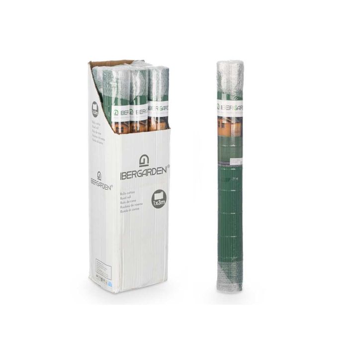 Rollo Cañizo Valla Verde PVC Ibergarden 6x10x10 cm - Plastico (6 Unidades) 2 Rollo Cañizo Valla Verde PVC Ibergarden 6x10x10 cm - Plastico (6 Unidades) 2