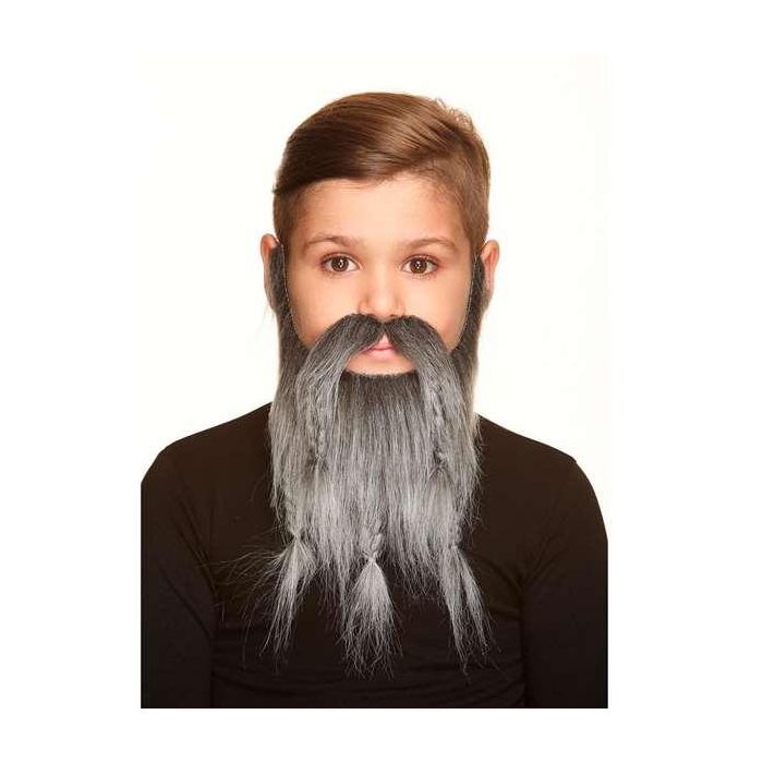 My Other Me Bigote y barba infantil talla única Multicolor para niños +5 años