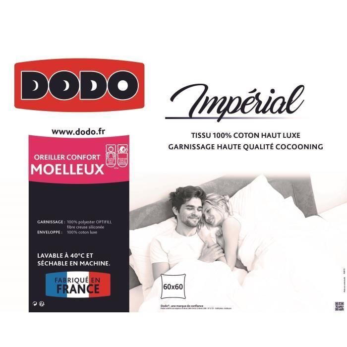Almohada esponjosa DODO Imperial - 60 x 60 cm - Blanco 2 Almohada esponjosa DODO Imperial - 60 x 60 cm - Blanco 2