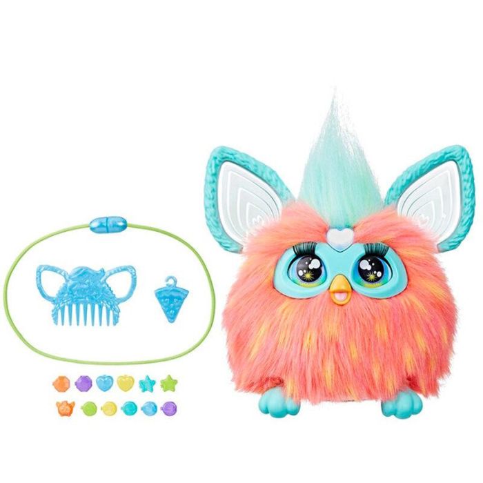 Hasbro Furby Naranja Coral - Juguete Interactivo con Reconocimiento de Voz, Modos de Juego y Lenguaje Humano 1