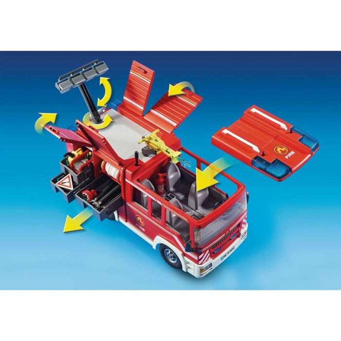 Playmobil Camión Bomberos Ciudad Acción con 2 Bomberos y Herramientas Juguete para Niños Mayores de 4 Años 1