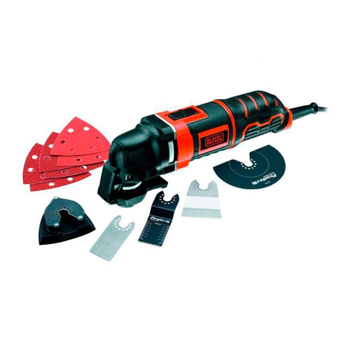 Black+Decker Multiherramienta Oscilante MT300KA-QS 300W con 12 Accesorios para Cortar, Raspar y Lijar 4 Black+Decker Multiherramienta Oscilante MT300KA-QS 300W con 12 Accesorios para Cortar, Raspar y Lijar 4
