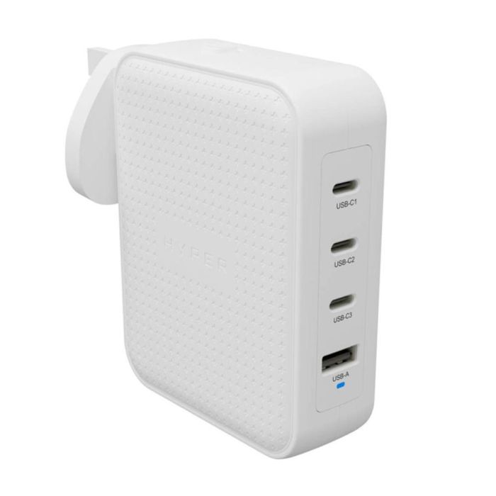 HYPER HJ1001WHWWGL Cargador Rápido Interior 3 Puertos USB-C para Móviles, Tablets, Portátiles y Mandos Consola Blanco HYPER HJ1001WHWWGL Cargador Rápido Interior 3 Puertos USB-C para Móviles, Tablets, Portátiles y Mandos Consola Blanco