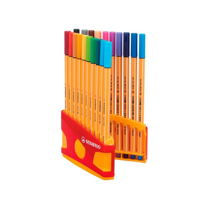 Stabilo Rotuladores Point 88 C-Surtidos Estuche Colorparade Rojo 20 Ud 2