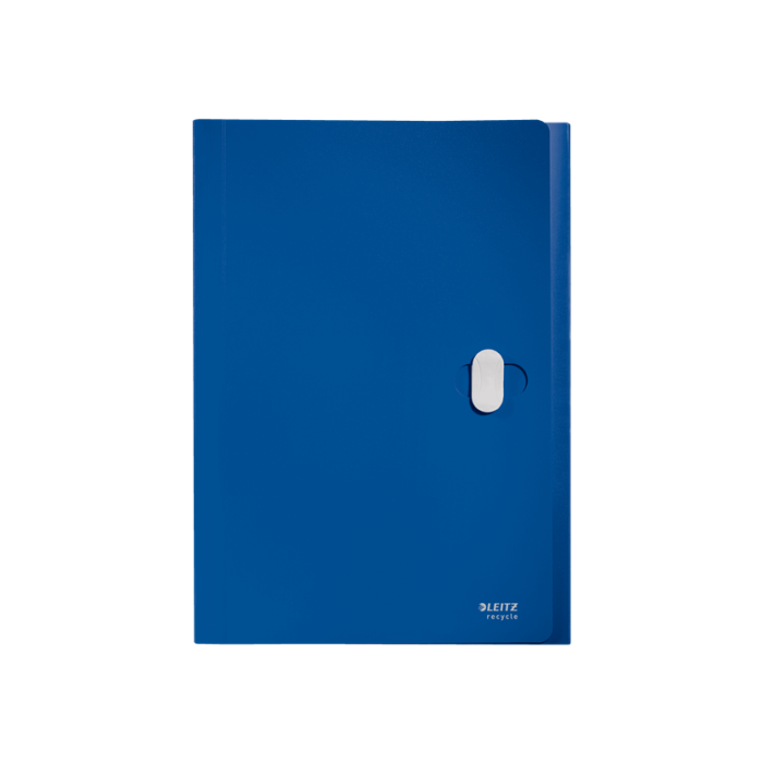 Leitz 46240035 Carpeta Acordeón Polipropileno A4 5 Posiciones con Bolsillo Frontal y Broche Giratorio, Azul 1