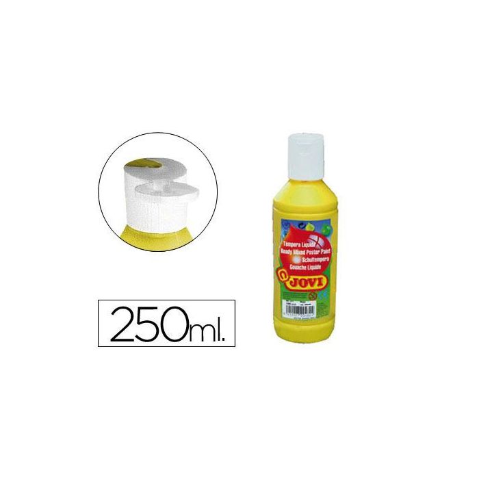 Tempera Liquida Jovi Escolar 250 mL Amarillo