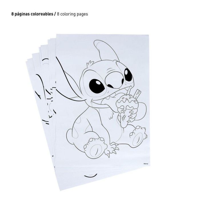 Set papelería coloreable stitch 11.0 x 24.0 x 9.5 cm Set papelería coloreable stitch 11.0 x 24.0 x 9.5 cm