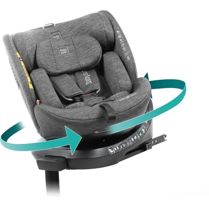 Babyauto CORE BAB8435593702970 Silla de coche Grupo 0/1/2/3 I-Size 40/150cm Isofix Giratoria Reclinable Reductor Gris 1