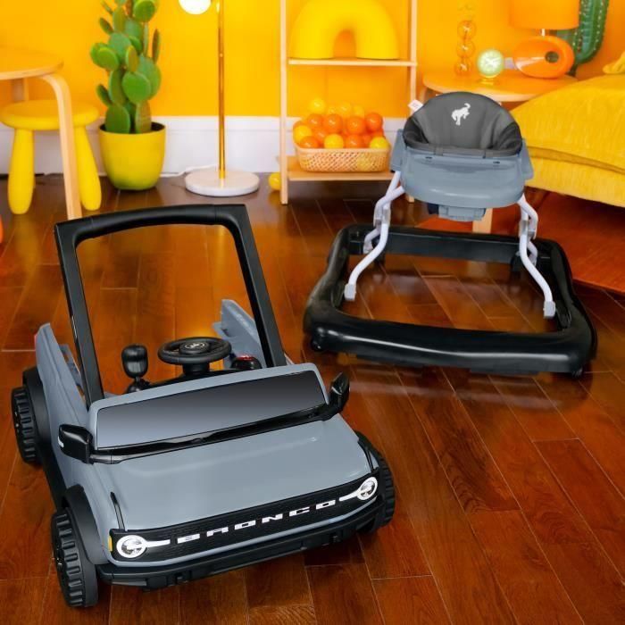 BRIGHT STARTS Ford Bronco Andador y centro de actividades 4 en 1, juguete con volante interactivo y extraíble, gris, a partir de 6 meses 3 BRIGHT STARTS Ford Bronco Andador y centro de actividades 4 en 1, juguete con volante interactivo y extraíble, gris, a partir de 6 meses 3