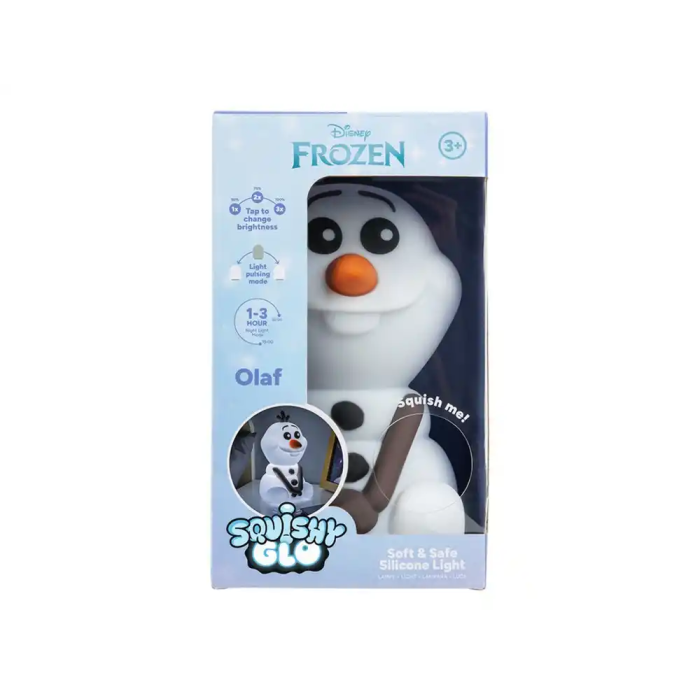 Wondee Lámpara Olaf Frozen de Silicona Suave con Luz Ajustable y Temporizador 6