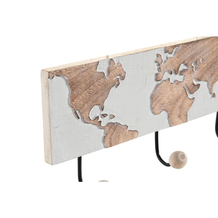 Perchero Pared Colonial DKD Home Decor Marron Blanco 5 x 16 x 38 cm 1 Perchero Pared Colonial DKD Home Decor Marron Blanco 5 x 16 x 38 cm 1