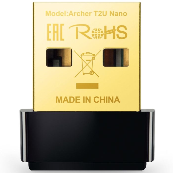 TP-Link Archer T2U Nano AC600 Adaptador WiFi USB Nano Doble Banda 5GHz/2.4GHz Alta Velocidad 200/433 Mbps