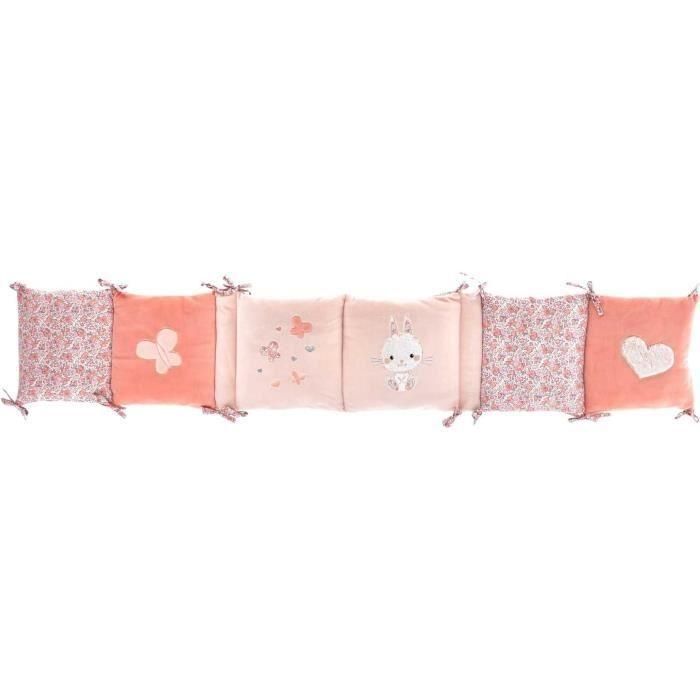 Domiva Paragolpes Lapinou 30x180 cm – Protección acolchada para cunas de bebé adaptable 60x120 y 70x140 cm Domiva Paragolpes Lapinou 30x180 cm – Protección acolchada para cunas de bebé adaptable 60x120 y 70x140 cm