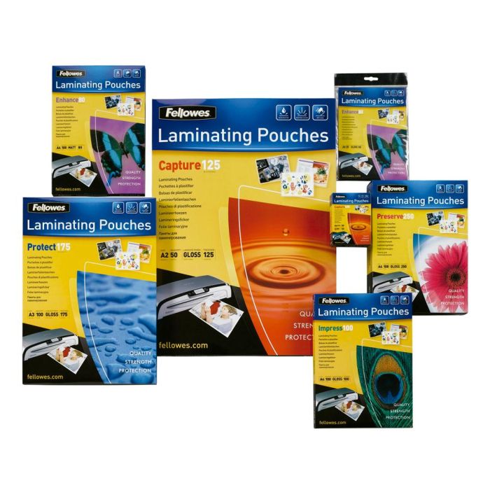 Fellowes Fundas De Plastificar 80 Micras A4 Brillo Pack 25 Ud 1