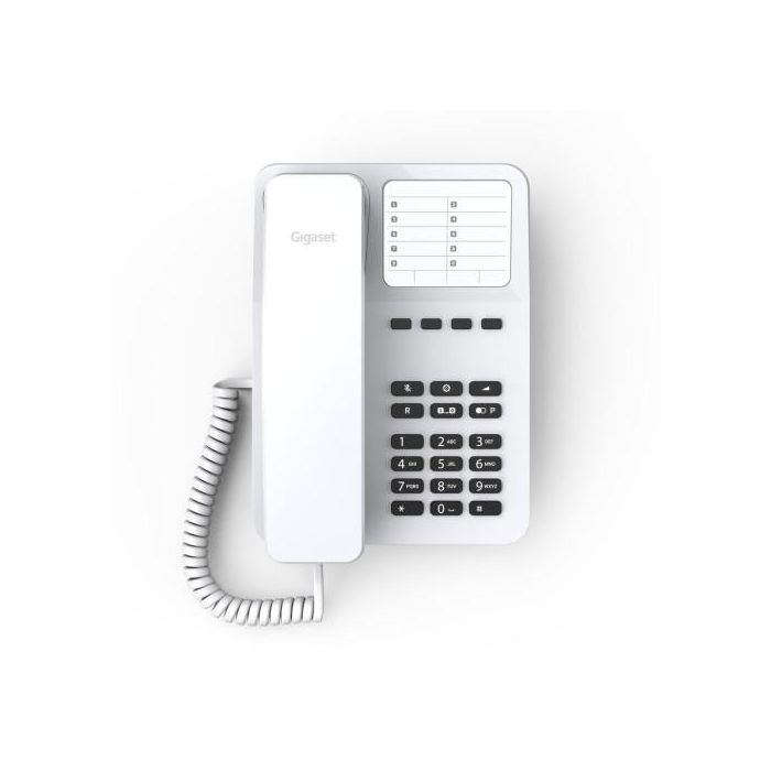 Gigaset S30054-H6538-R102 Teléfono analógico de escritorio blanco 4 Gigaset S30054-H6538-R102 Teléfono analógico de escritorio blanco 4