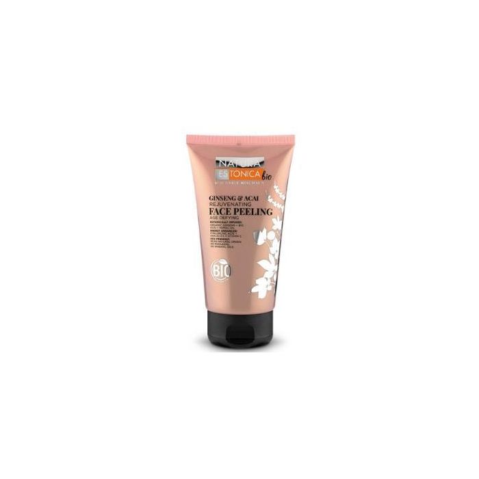 NATURA ESTONICA Peeling Facial Ginseng-Acai Bio 150ml - Renueva, suaviza y calma piel sensible, seca y madura