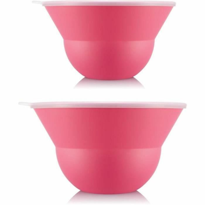 Bodum BOD0699965480998 Juego 2 Ensaladeras 3L y 4.9L con Tapa Silicona Topee Bubblegum 0 Bodum BOD0699965480998 Juego 2 Ensaladeras 3L y 4.9L con Tapa Silicona Topee Bubblegum 0