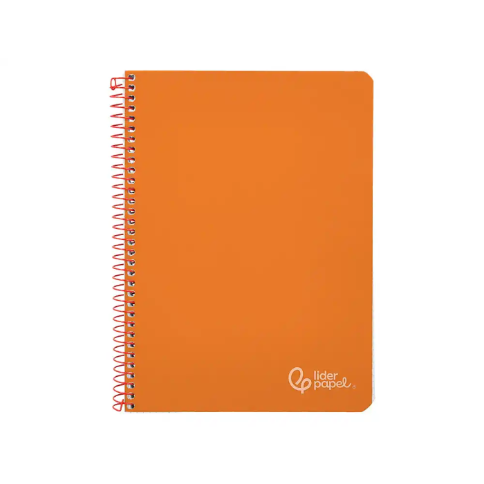 Liderpapel Cuaderno Espiral A4 Witty Tapa Dura 80 Hojas 90gr Cuadro 4mm con Margen Naranja 1