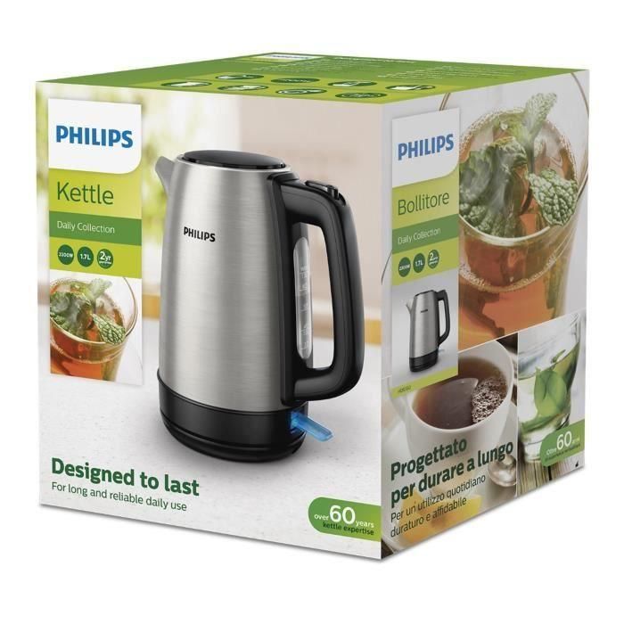 Hervidor Philips Hervidor HD9350/90 1,7L 2200W Inox Acero Inoxidable 2200 W 5 Hervidor Philips Hervidor HD9350/90 1,7L 2200W Inox Acero Inoxidable 2200 W 5
