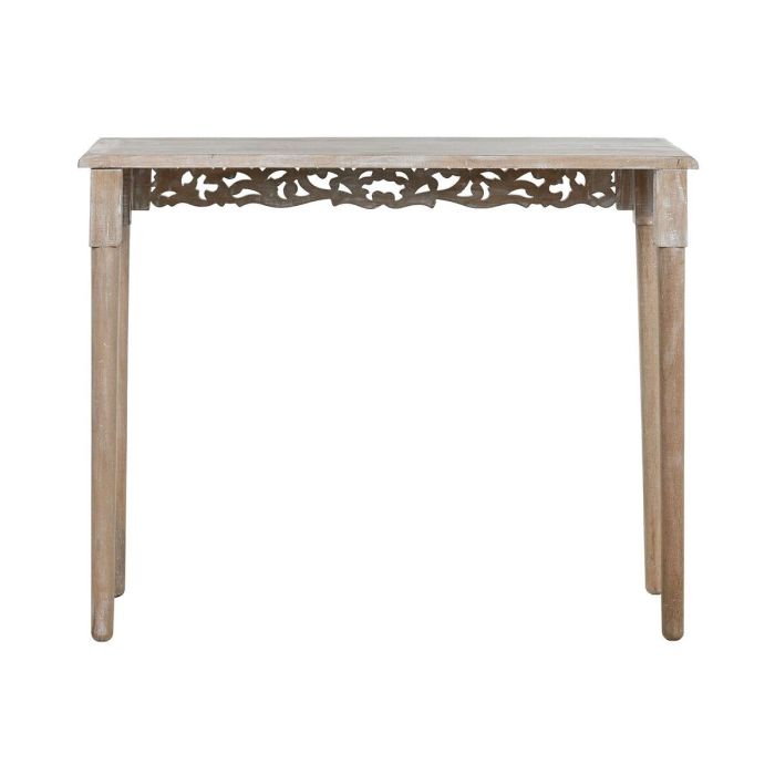 DKD Home Decor Consola Indio de Madera de Mango Natural y Blanco, Desmontable, 100.5 cm Ancho x 39 cm Fondo x 79 cm Alto 7 DKD Home Decor Consola Indio de Madera de Mango Natural y Blanco, Desmontable, 100.5 cm Ancho x 39 cm Fondo x 79 cm Alto 7