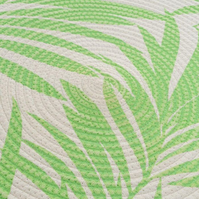 Alfombra Blanco Verde 90 x 90 x 0,5 cm 2