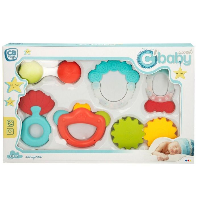 Set de sonajeros Colorbaby 6 Piezas 12,5 x 1,5 x 6,5 cm (6 Unidades) 1