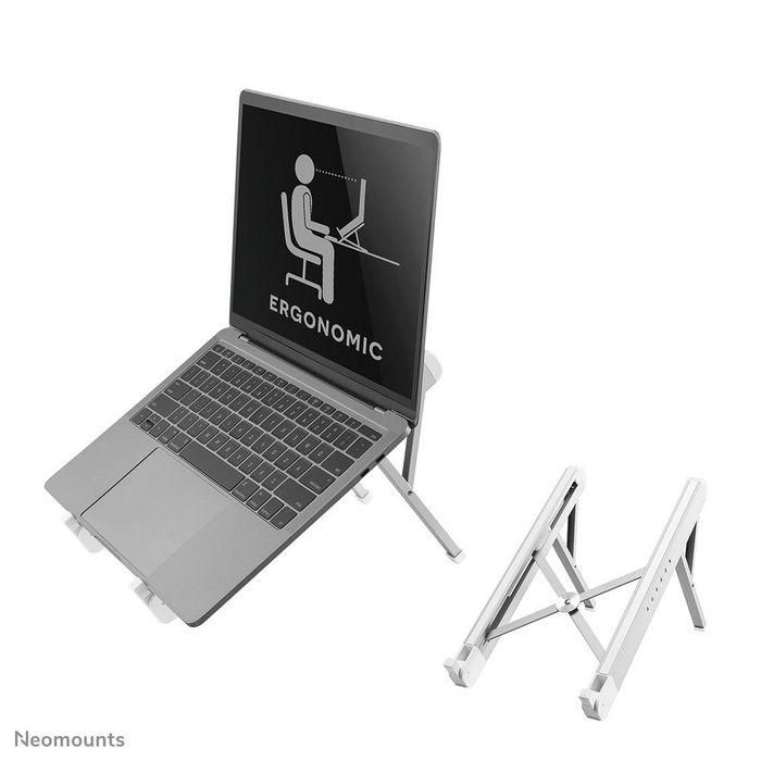 Neomounts NSLS010 Soporte Plegable y Ajustable para Portátiles 11-17" con 6 Alturas, Capacidad 5kg, Diseño Ultra-Delgado Plata 0 Neomounts NSLS010 Soporte Plegable y Ajustable para Portátiles 11-17" con 6 Alturas, Capacidad 5kg, Diseño Ultra-Delgado Plata 0