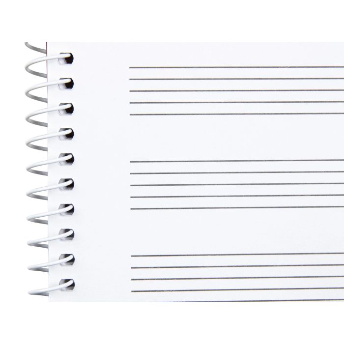 Liderpapel Bloc música pentagrama 3mm folio apaisado 100 g/m2 20 hojas 4