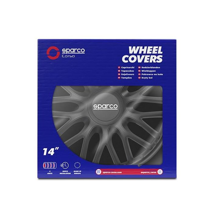 Tapacubos Roma Negro 14" SPC1496BK 4 Tapacubos Roma Negro 14" SPC1496BK 4