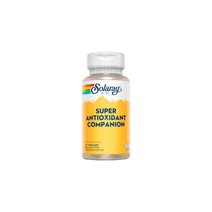 SOLARAY Superantioxidante Companion 30 cápsulas Apto Veganos Vitamina C, E, Selenio y Cromo