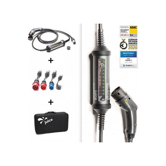 Juice Technology JUICE BOOSTER 2 Cargador Vehículo Eléctrico 1,4 - 22 kW Cable 3,1 Metros (anthrazit/schwarz) Juice Technology JUICE BOOSTER 2 Cargador Vehículo Eléctrico 1,4 - 22 kW Cable 3,1 Metros (anthrazit/schwarz)