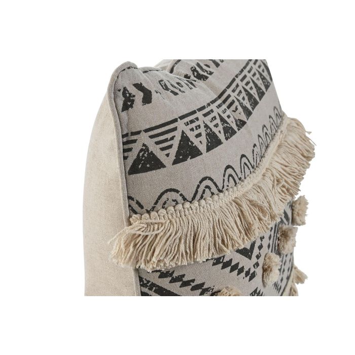 Cojin Boho DKD Home Decor Blanco Roto Negro 8 x 45 x 45 cm 1