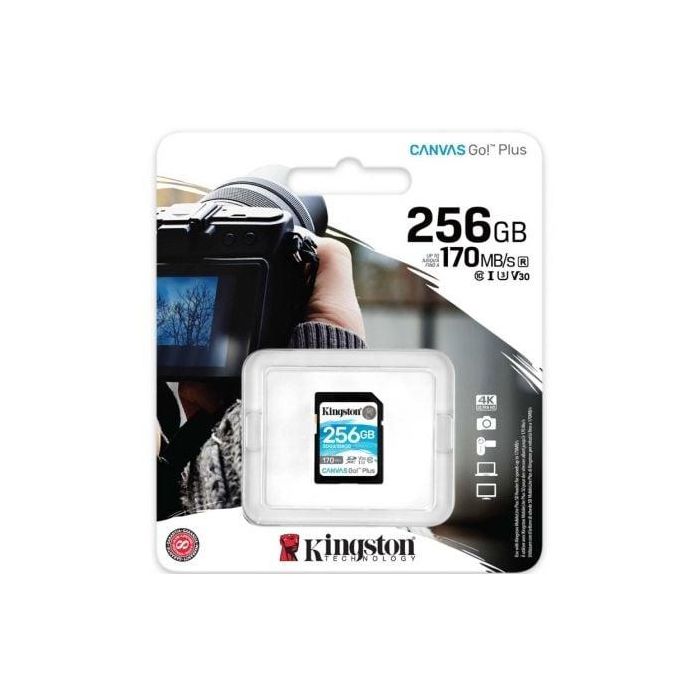 Tarjeta de Memoria SDXC Kingston Canvas Go! Plus 256 GB 2 Tarjeta de Memoria SDXC Kingston Canvas Go! Plus 256 GB 2
