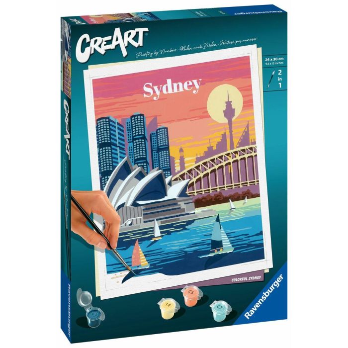 Ravensburger RAV4005556235261 CreArt - Kit de Pintura por Números Sídney 24x30cm 5 Ravensburger RAV4005556235261 CreArt - Kit de Pintura por Números Sídney 24x30cm 5