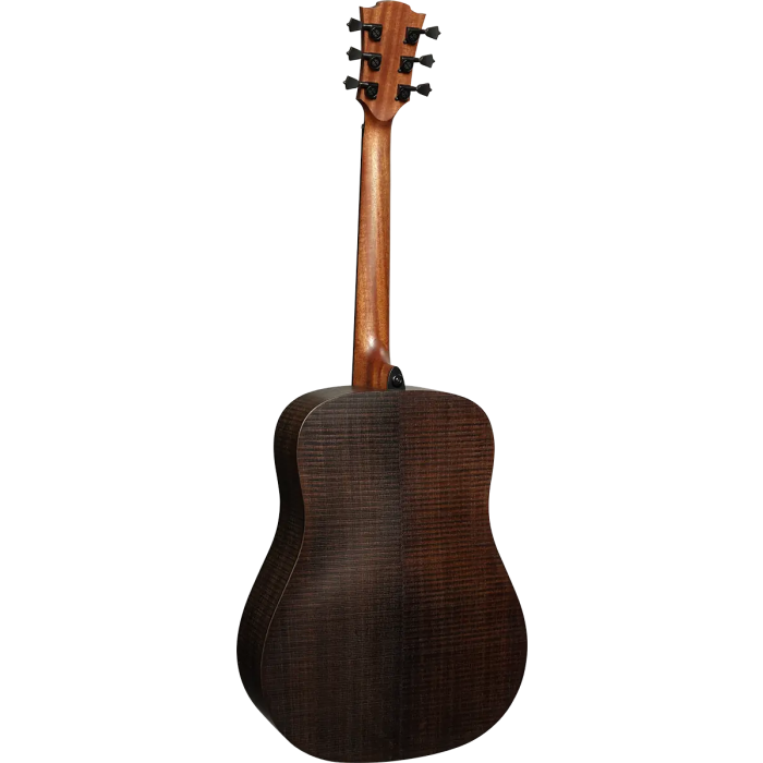 LAG Guitarra Acústica Dreadnought Sauvage - Tapa Sólida Brankowood, Fondo y Aros Eucalipto Ahumado, Acabado Satinado 3