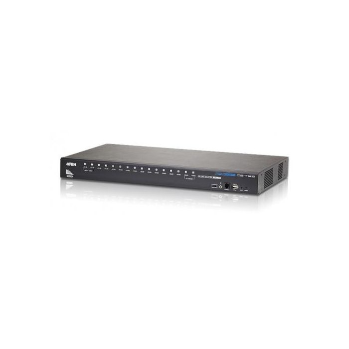 Aten CS17916 Conmutador KVM Switch HDMI USB 16 Puertos Consola Única Control hasta 16 Ordenadores con Puerto Periférico 0 Aten CS17916 Conmutador KVM Switch HDMI USB 16 Puertos Consola Única Control hasta 16 Ordenadores con Puerto Periférico 0