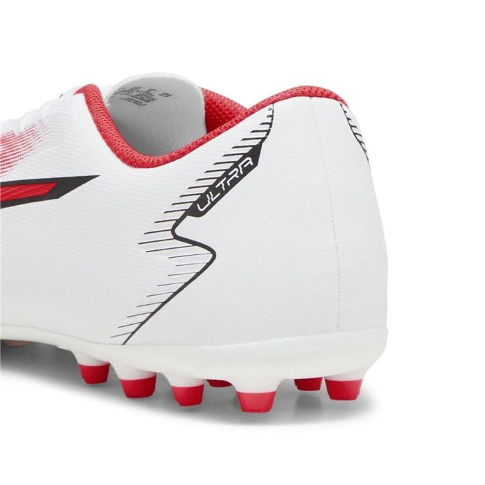 Botas de Fútbol para Adultos Puma Ultra Play MG Blanco Rojo 42.5 1