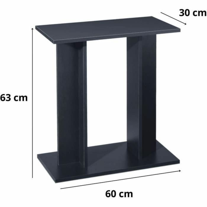 Ciano Armario Soporte para Acuario de 54 Litros y 60 cm de Longitud, Mueble Negro de Melamina 60x30x63cm 1 Ciano Armario Soporte para Acuario de 54 Litros y 60 cm de Longitud, Mueble Negro de Melamina 60x30x63cm 1