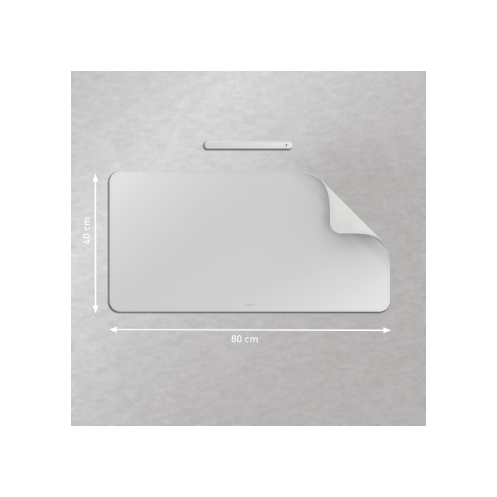 Alfombrilla de Sobremesa 80 X 40 Cm, Gris Claro Leitz 53820085 1 Alfombrilla de Sobremesa 80 X 40 Cm, Gris Claro Leitz 53820085 1