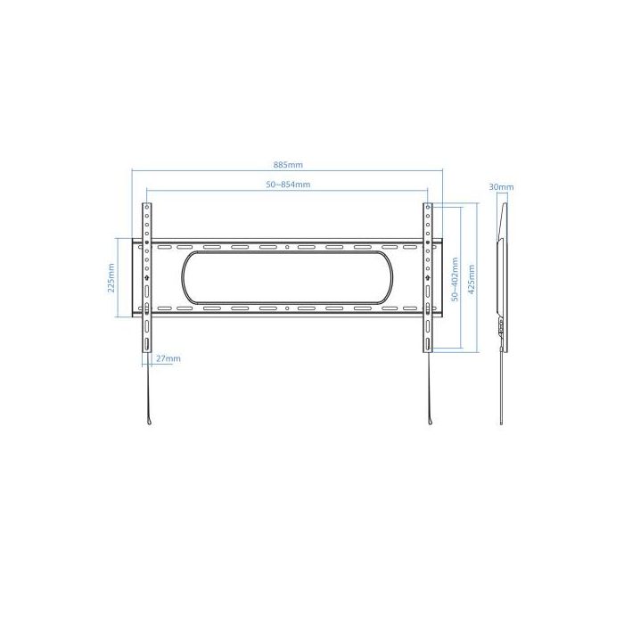 Soporte de Pared TooQ LP1090F-B para TV de 43-90"/ hasta 80kg 4