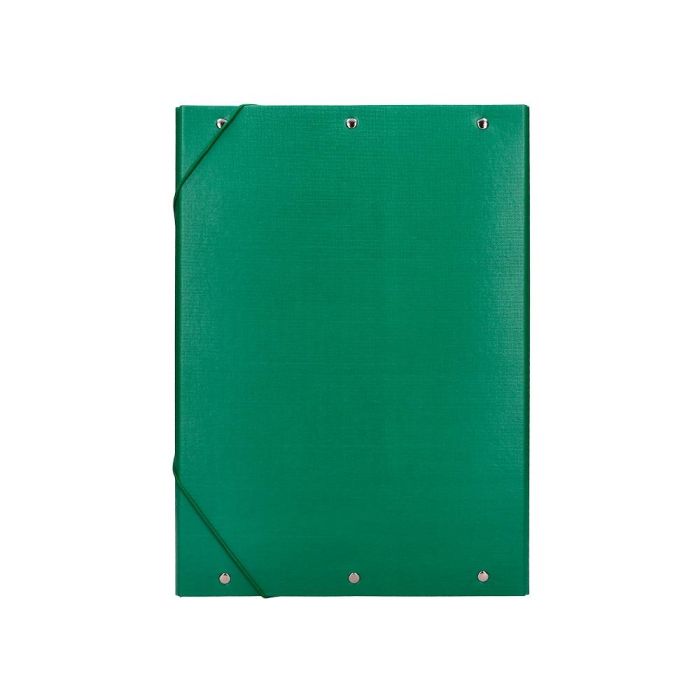 Carpeta Proyectos Liderpapel Folio Lomo 90 mm Carton Forrado Verde 6