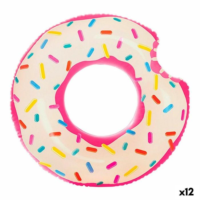Rueda Hinchable Intex Donut Rosa 107 x 99 x 23 cm (12 Unidades) Rueda Hinchable Intex Donut Rosa 107 x 99 x 23 cm (12 Unidades)