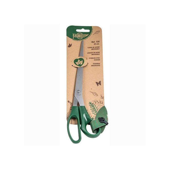 Faibo Tijeras Oficina 25 cm Asimétricas Mango De Plástico Verde Oscuro Faibo Tijeras Oficina 25 cm Asimétricas Mango De Plástico Verde Oscuro