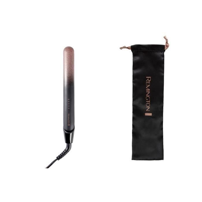 Plancha de pelo REMINGTON S5305 Rose Shimmer - 5 temperaturas 150 a 230°C - calentamiento rápido - apagado automático