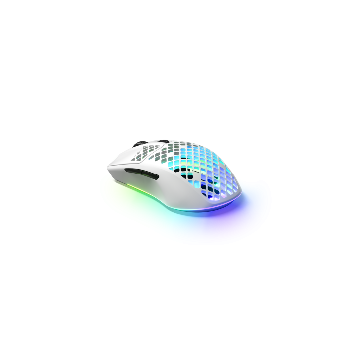SteelSeries Aerox 3 Wireless Ratón Gaming Blanco (62608) - 18000 DPI, Bluetooth, RF Inalámbrico 1