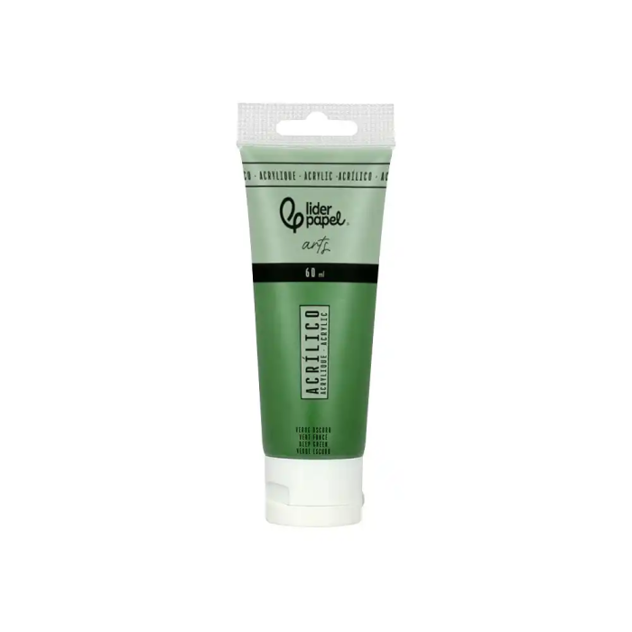 Liderpapel Pintura Acrílica Tubo Plástico 60 ml Verde Oscuro 1