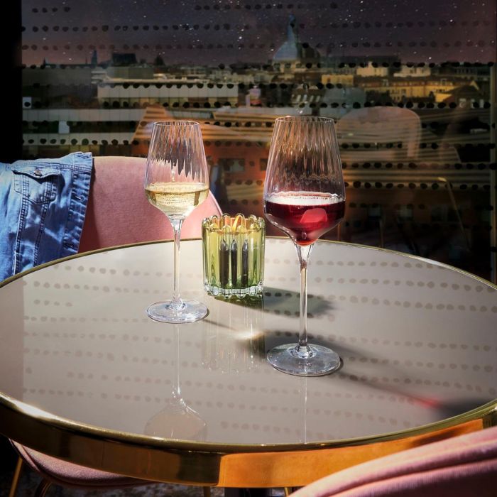 Chef & Sommelier Caja 6 Copas Vino Symetrie 35 cL Transparente Vidrio con Relieve Apto Lavavajillas 3