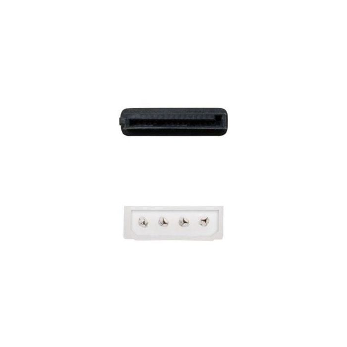 Nanocable 10.19.0205-OEM Cable de Alimentación Molex 4 pin Macho a SATA Hembra, 16cm 1
